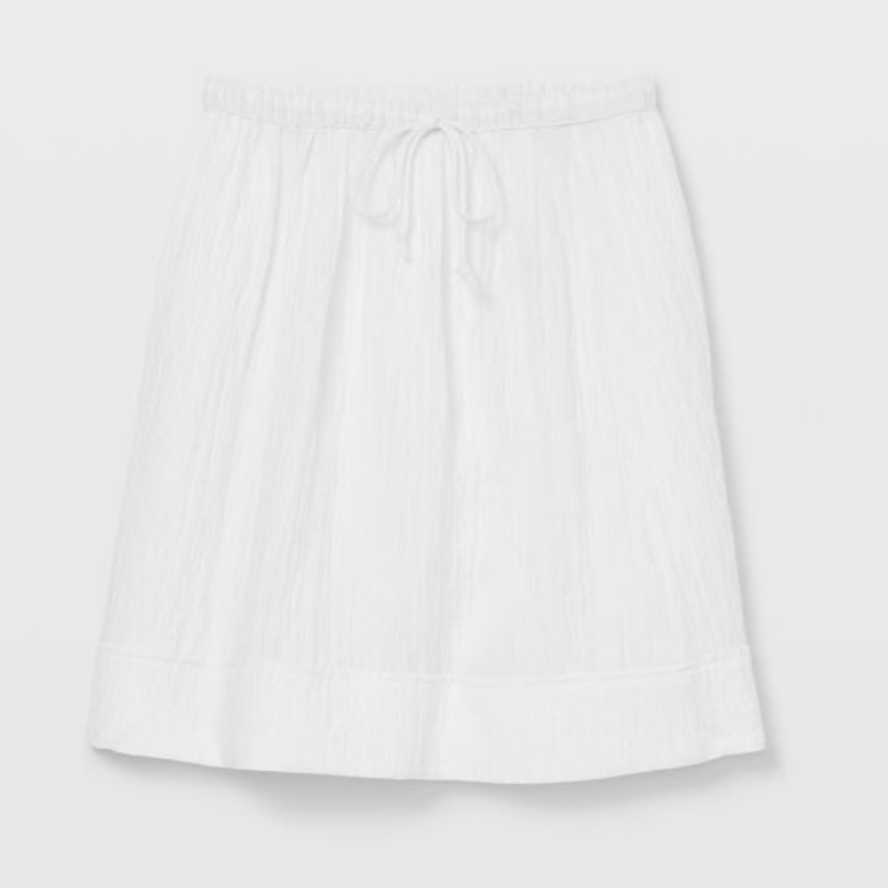 TIERED CLOUD SKIRT IN BLANC DE BLANC
